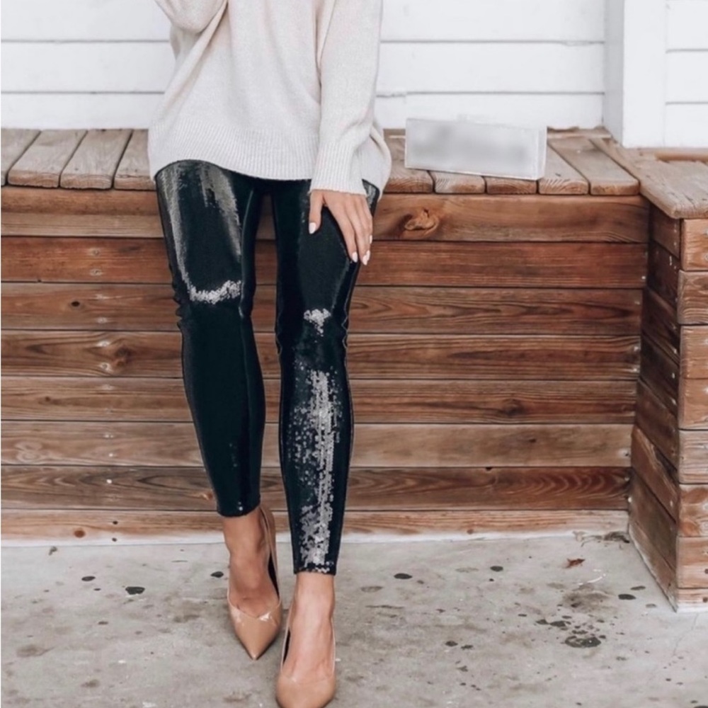 NWT Spanx Sequin Leggings